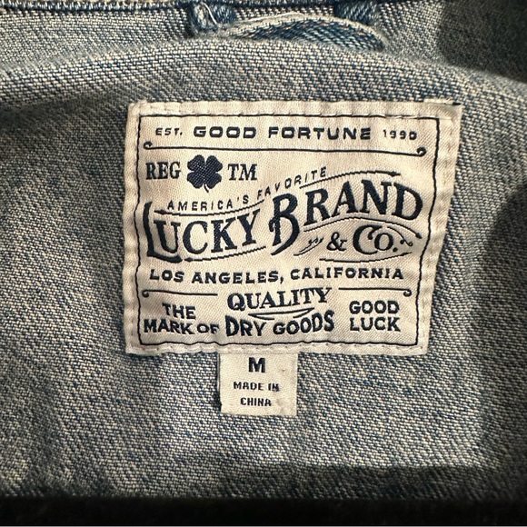 Lucky Brand size M denim jacket - Picture 2 of 3